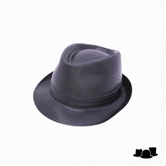 jos van dijck trilby vegan leather zwart