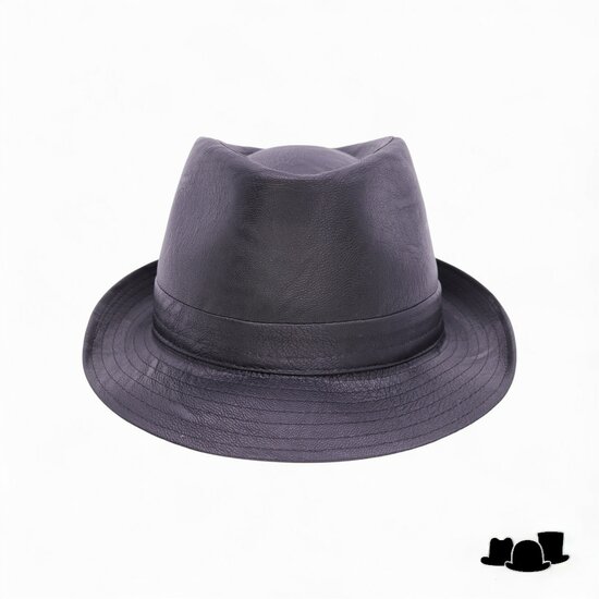 jos van dijck trilby vegan leather zwart