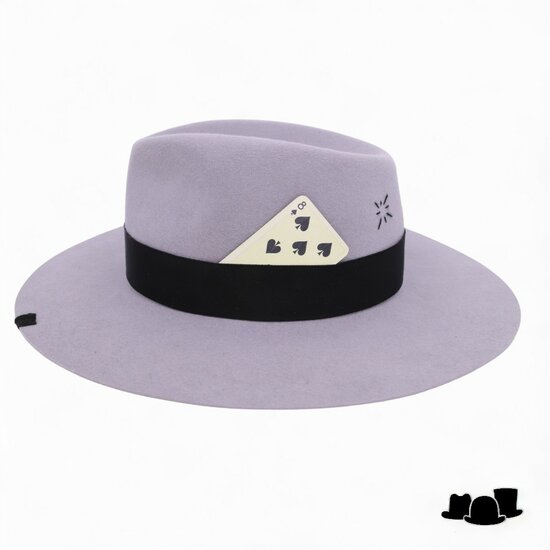 panizza bespoke fedora latina 27 distressed shades grijs