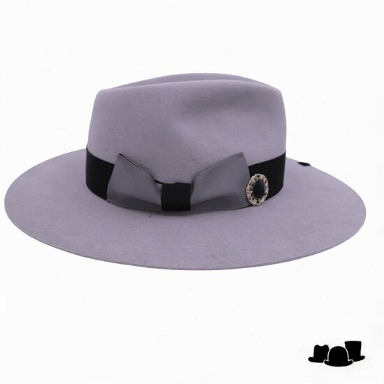 panizza bespoke fedora latina 27 distressed shades grijs