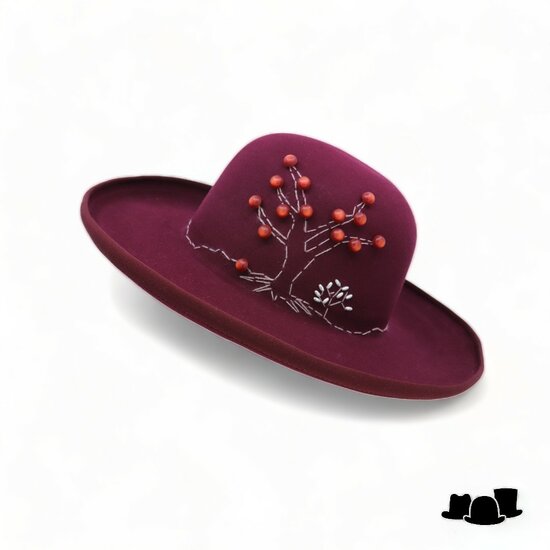 tesi bespoke pallone open crown lanscape bordeaux 