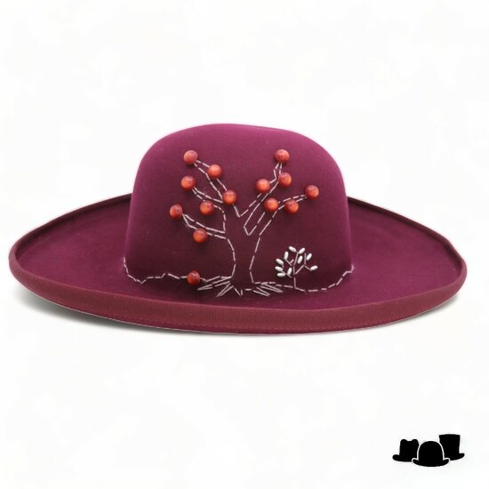 tesi bespoke pallone open crown lanscape bordeaux 