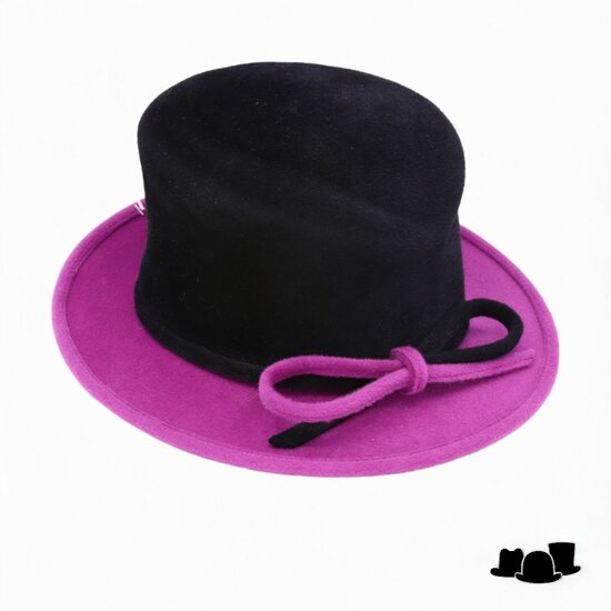 whiteley occasion hat velour black magenta