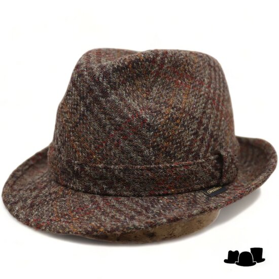 Wegener Trilby Harris Tweed Bruin