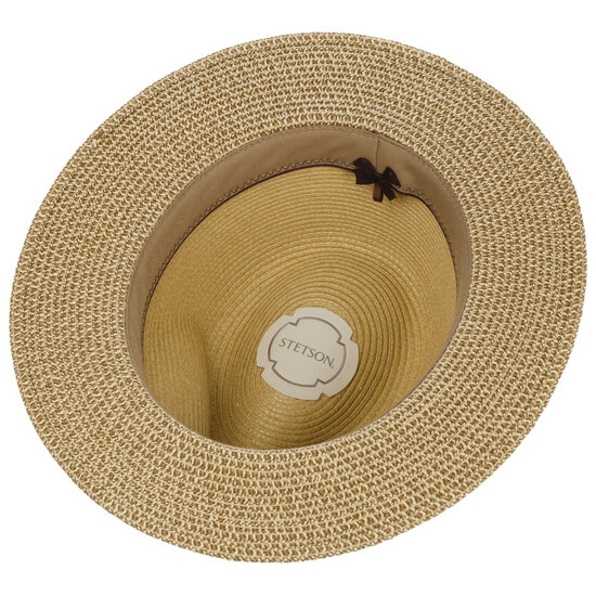 stetson traveller fedora two tone toyo beige mix