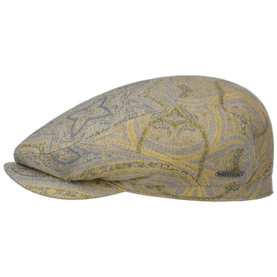 stetson flatcap driver cap cotton jacquard