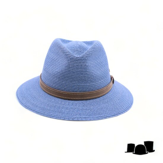 mayser fedora mathis raffia bandstro denim