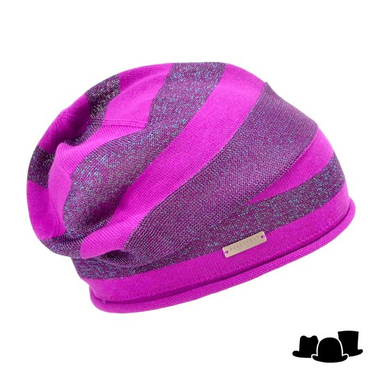 seeberger beanie glitter viscosemix violet