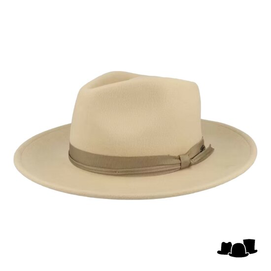 brixton dayton fedora convertible brim ranche woolfelt oat milk khaki