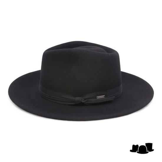 brixton dayton fedora convertible brim ranche woolfelt black