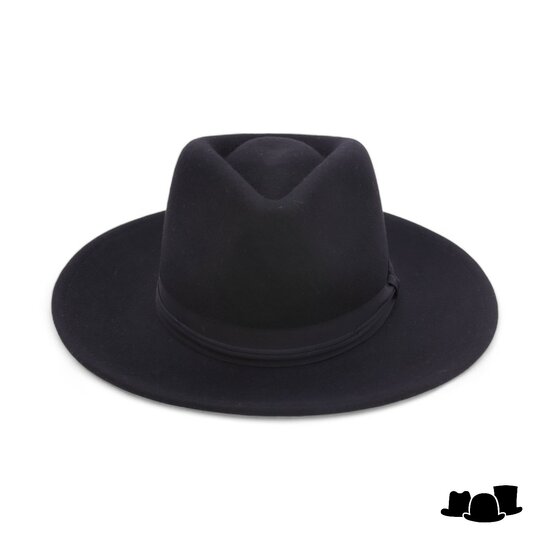 brixton dayton fedora convertible brim ranche woolfelt black