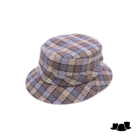 alfonso deste pescatore tartan bruin beige en blauw