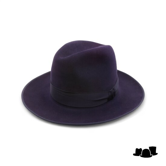 baldini fedora tevere haarvilt blauw