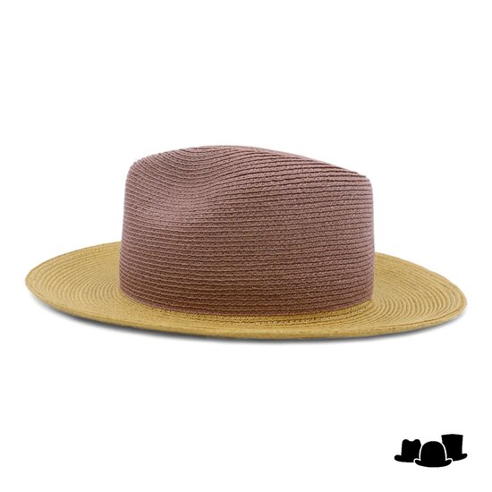 bedacht fedora emma two tone hennepmix camel bruin