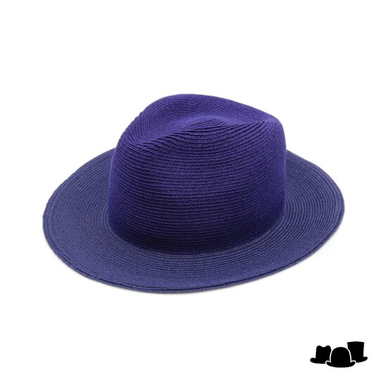 bedacht fedora emma two tone hennepmix donkerblauw