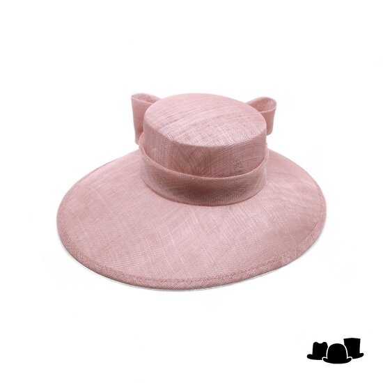 maddox occasion hat asymmetric sinamay bow oyster