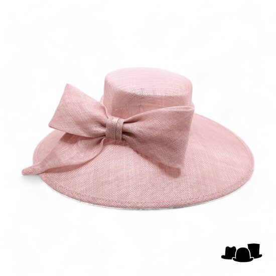 maddox occasion hat asymmetric sinamay bow oyster