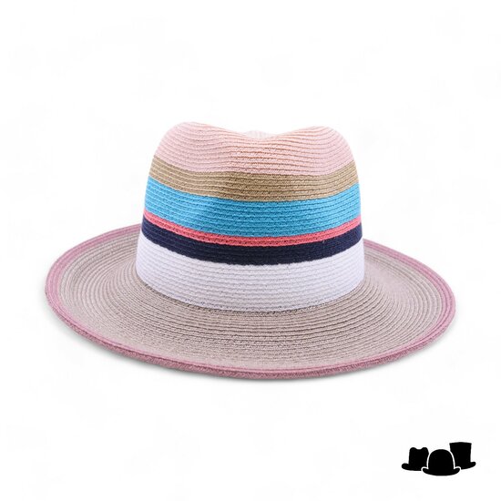 bedacht zomer fedora esmee streep hennepmix multi taupe