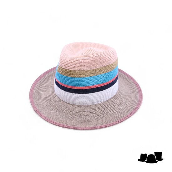 bedacht zomer fedora esmee streep hennepmix multi taupe