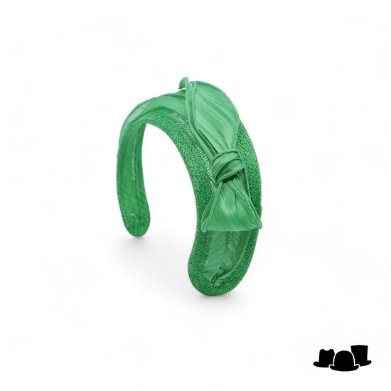 maddox occasion haarband sinamay en buntal emerald green