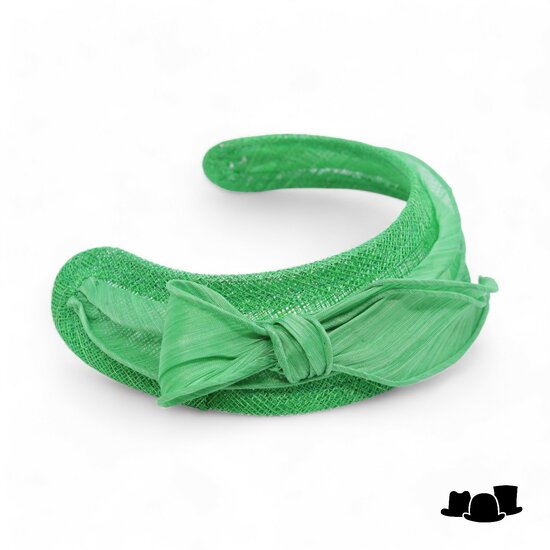 maddox occasion haarband sinamay en buntal emerald green