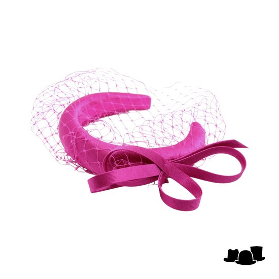 maddox haarband loops satin and voile magenta