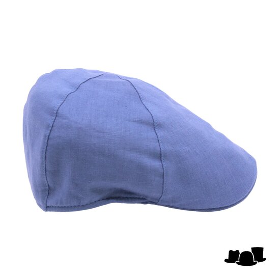 jos van dijck ivy pet six panel linnen cerulean blauw