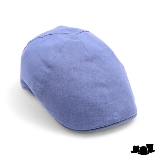 jos van dijck ivy pet six panel linnen cerulean blauw