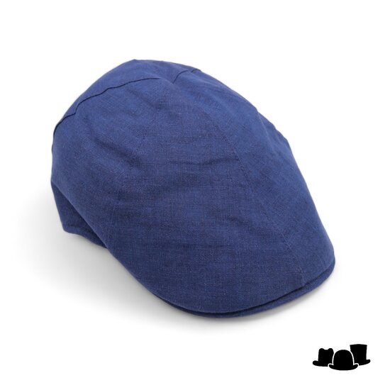 jos van dijck ivy pet six panel linnen pruisisch blauw