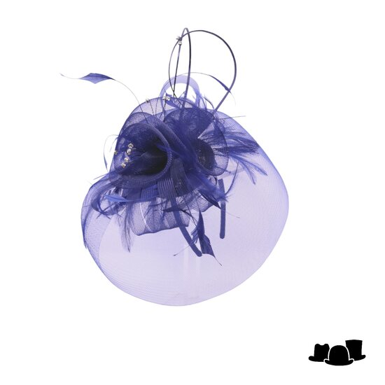 maddox fascinator anemone crine navy