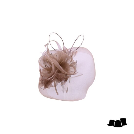 maddox fascinator anemone crine coffee