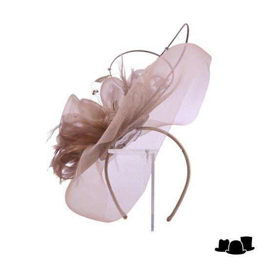 maddox fascinator anemone crine coffee