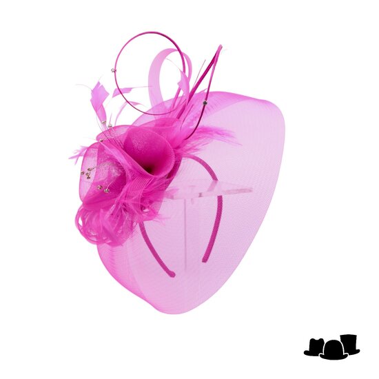 maddox fascinator anemone crine magenta