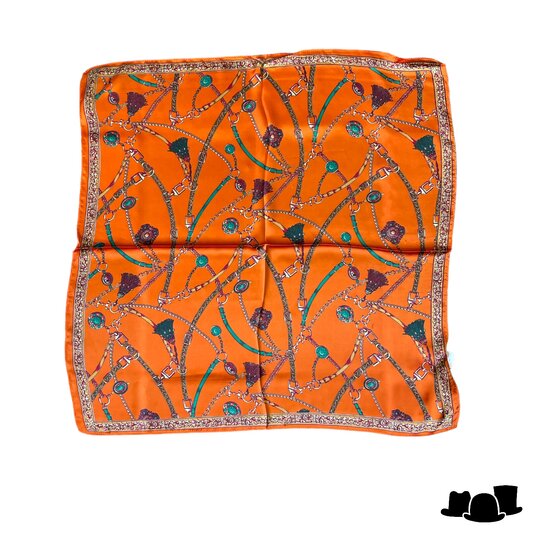 onkar neckerchief bedrukte sjaal oranje