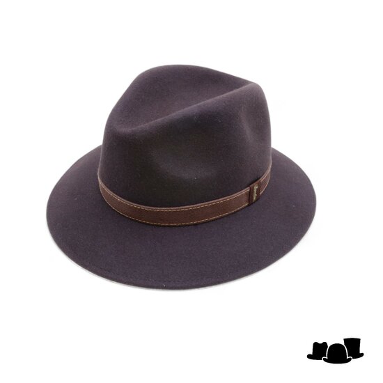 borsalino alessandria new outdoor haarvilt chocolade bruin