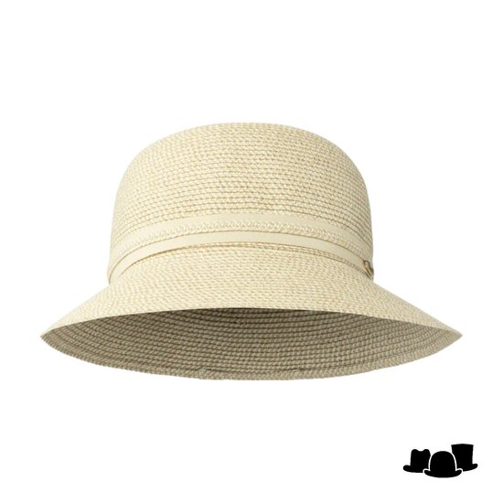 bronte cloche zomerhoed julia cellulose melee ivory naturel