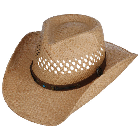 stetson western hoed rifterson raffia naturel