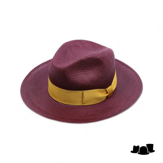 tesi fedora pico balibuntal burgundy gold