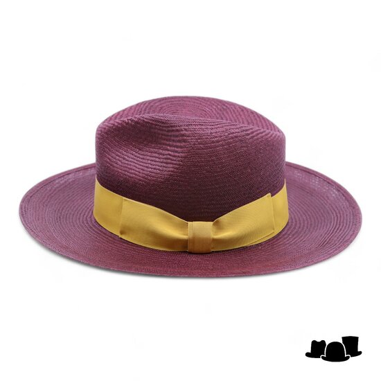 tesi fedora pico balibuntal burgundy gold