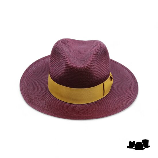 tesi fedora pico balibuntal burgundy gold