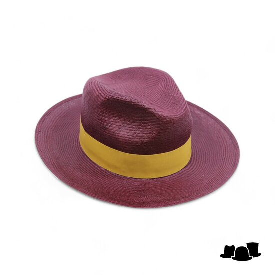 tesi fedora pico balibuntal burgundy gold