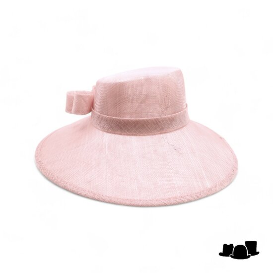 maddox occasion hat asymmetric bol sinamay dubbel strik oyster