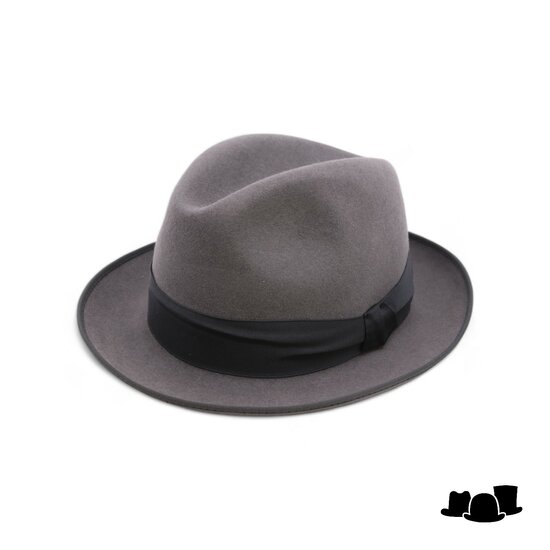 baldini fedora classico bies rand grijs