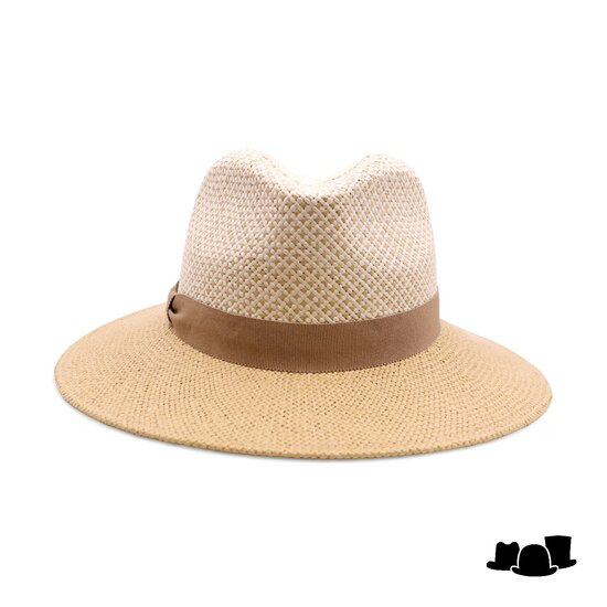 jos van dijck fedora zomerhoed skyler cellulosemix natural and camel