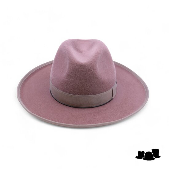 jos van dijck fedora rho pencil roll brim cashmere mauve