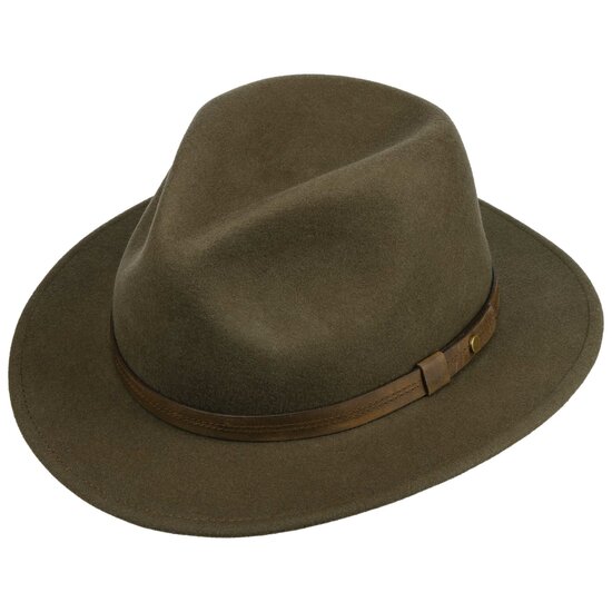 stetson traveller outdoor woolfelt earflaps serpent taupe