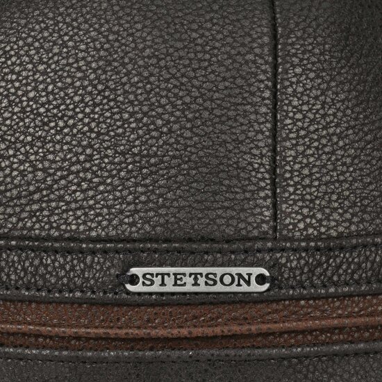 stetson baseball cap cowhide oorklep zwart