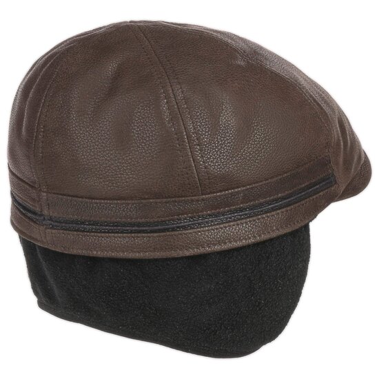 stetson ivy cap cowhide oorklep bruin