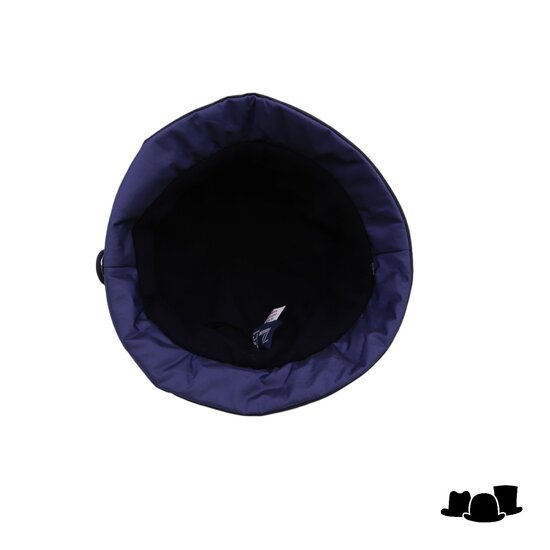 panizza cloche regenhoed knop 2 tone blauw