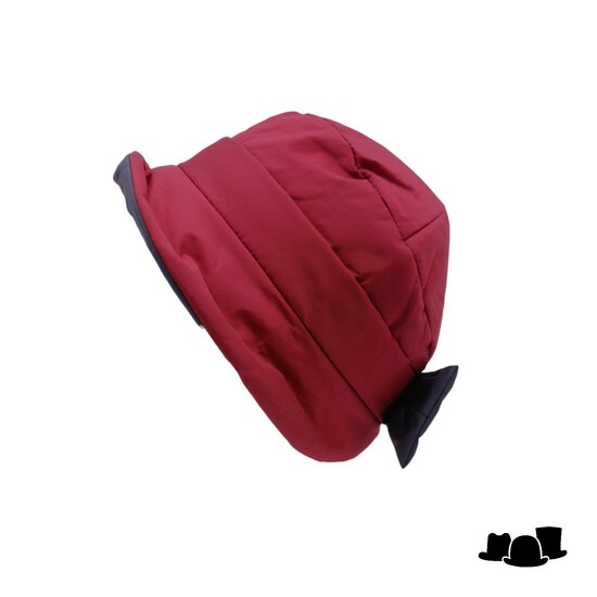 panizza cloche regenhoed strik rood en antraciet